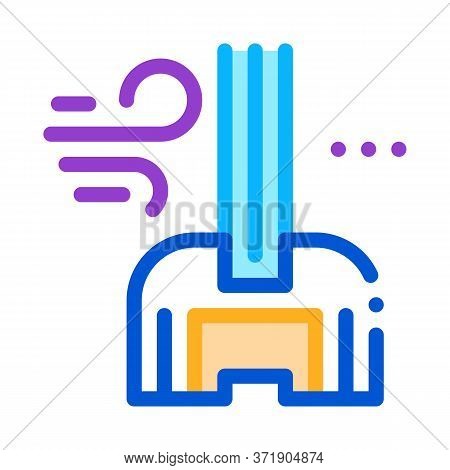 Windshield Window Glass Icon Vector. Windshield Window Glass Sign. Color Symbol Illustration