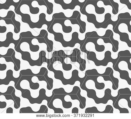 Seamless Modern Graphic Circle Pattern Pattern. Repeat Fashion Vector Smooth Textile Texture. Contin