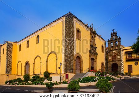 La Orotava San Agustin církev v Tenerife na Kanárských ostrovech