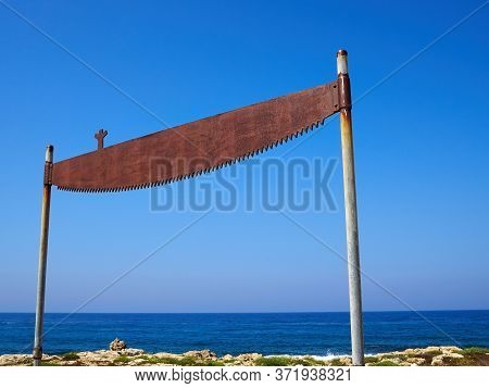 Famous Tourist Attraction Coastal Broadwalk Path Surrounding The Archaeological Park And Part Of Ope