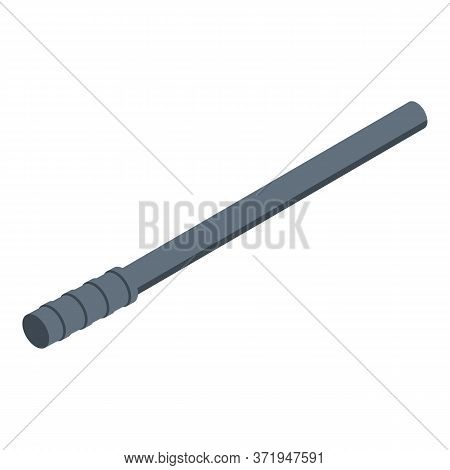 Policeman Baton Icon. Isometric Of Policeman Baton Vector Icon For Web Design Isolated On White Back