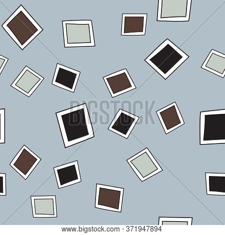 Paint Pans Scattered On Gray Background Repeat Vector Pattern Surface Design