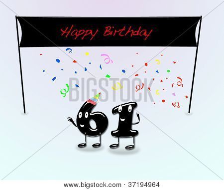 61. Geburtstag-Partei.