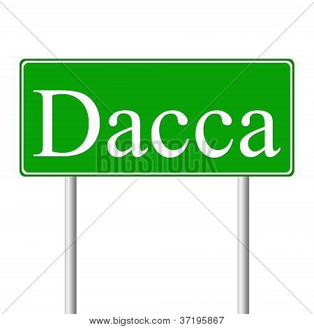Dacca zelené dopravní značka