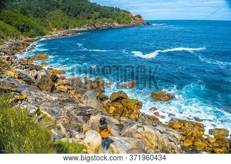 Monte Ulia In The City Of San Sebastián, Basque Country. Visit The Hidden Cove Of The City Called Il