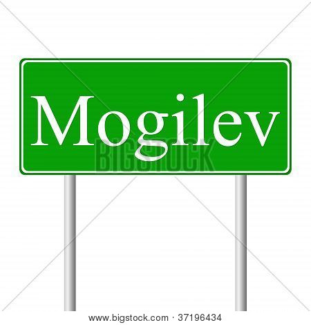Mogilev zelené dopravní značka