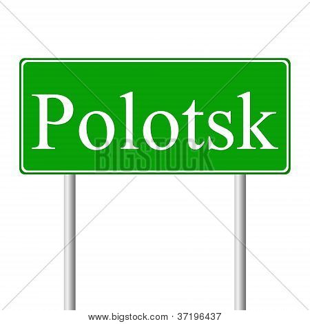 Polazk grÃ¼n StraÃŸenschild