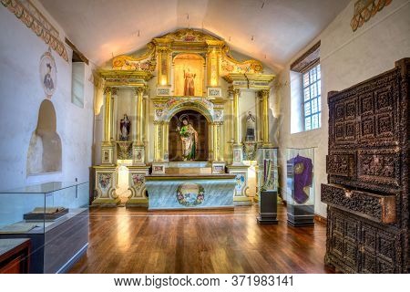 Cuenca, Ecuador, November 2013: Small Sacristy Inside The Sagrario Church, Or Sanctuary Church, With