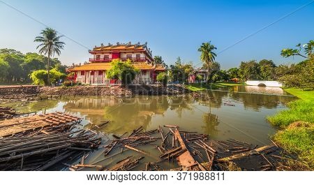 Phra Thinang Wehart Chamrun In Bang Pa-in Royal Palace Or The Summer Palace In Ayutthaya Province, T