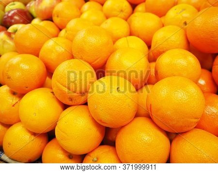 A Lot Of Orange Fruit, Healthy, Background