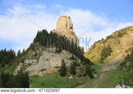 Roriwanghorn, Beautiful Shaped Peak Near Interlaken, Switzerland.