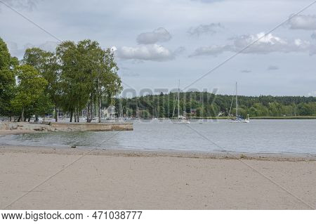 Turku, Finland - August 11, 2018: Coastal View Of Ruissalo Island And Sea In Summer