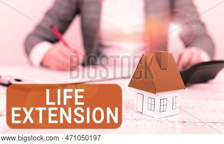 Conceptual Display Life Extension. Business Idea Able To Continue Working For Longer Than Others Of 