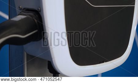 Ev Charger Car Station Charging Use Ac Socket Plug For Electric Engine Vehicle.