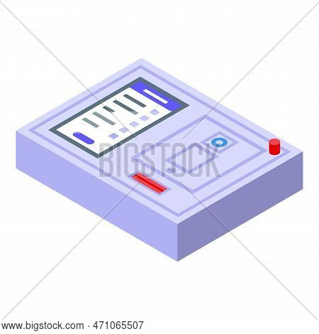 Electronic Voiting Board Icon Isometric Vector. Election Vote. Digital Voter
