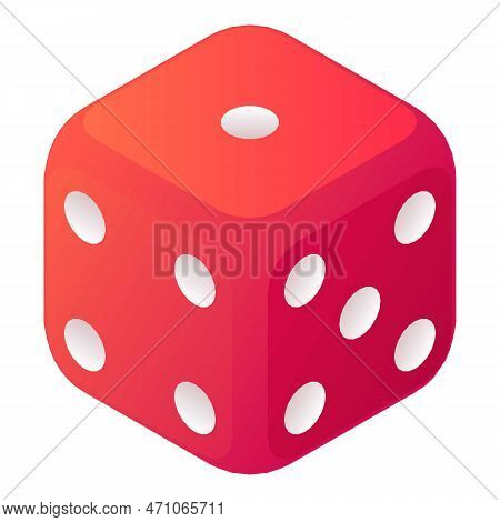 Table Dice Icon. Isometric Of Table Dice Icon For Web Design Isolated On White Background