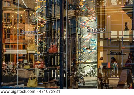 The Hague, Netherlands - August 26, 2013:
Showcase Of The Smaak Store In The Hague, The Netherlands
