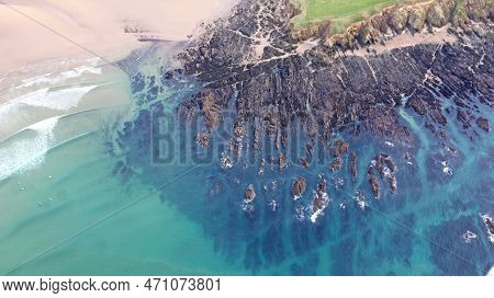 Aerial View Of The Coast Of South Devon