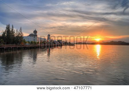Sonnenuntergang in Terengganu, Malaysia