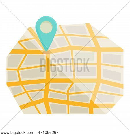 Taxi City Location Icon Cartoon Vector. Car Cab. Driver Order