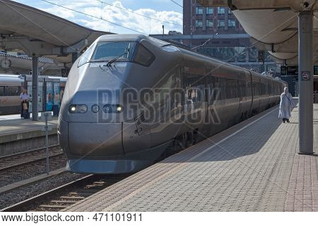Oslo, Norway - June 26 2019: Nsb Class 73 Train Manufactured By 