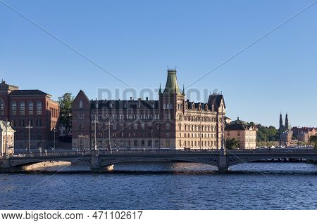 Stockholm, Sweden - June 22 2019: Building Of The Oldest Publishing House, Norstedts Förlag. It Was 