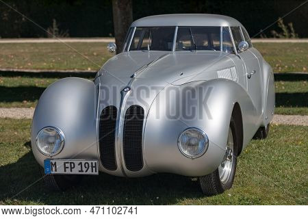 Chantilly, France - September 03 2016: Bmw 328 Kamm Coupe Is A Sports Car Made By Bmw In 1940.