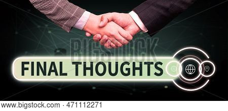 Handwriting Text Final Thoughts. Business Overview Conclusion Last Analysis Recommendations Finale O