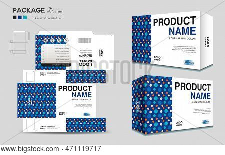 Cosmetic Box Design, Supplements Box Template, Package Design Template, 3d Box Packaging Design, Cos