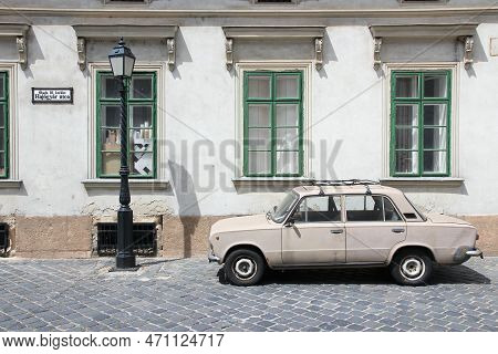 Budapest, Hungary - June 21, 2014: Classic Lada 1200 Car Parked In Budapest, Hungary. The Car Is Als