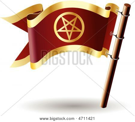 Royal-bandera-magia-pentagrama-star.