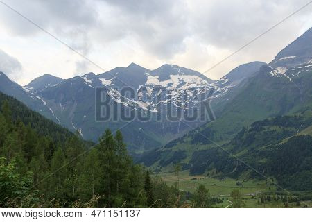 Mountain Panorama At Grossglockner High Alpine Road, Austria