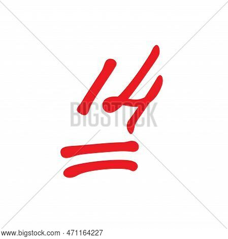 14 Points Exam Score, Fourteen Points Grade Results, Vector Illustration