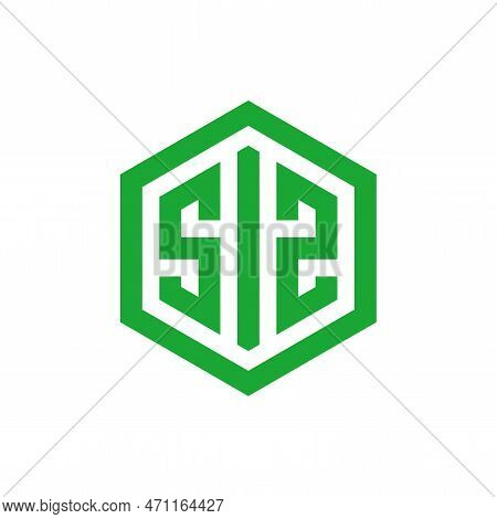 Creative Letter Sis Logo Design, Hexagon Logo Design