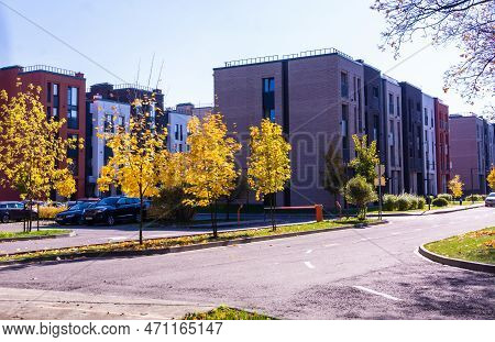 Russia - Pushkino, Autumn 2022. Urban Landscape. Autumn City.
