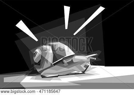 Snail Illustration Design Wpap Vector Popart Colorful Style