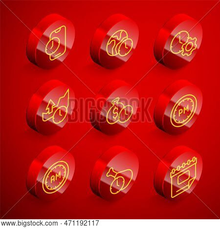 Set Line Alarm Clock App Mobile, World Time, Time Management, Stocks Market Growth Graphs, Is Money,