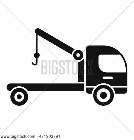Tow Car Icon Simple Vector. Parking Space. Zone Gate
