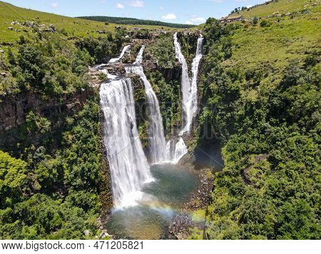 View At Lisbon Waterfall Near Graskop In South Africa