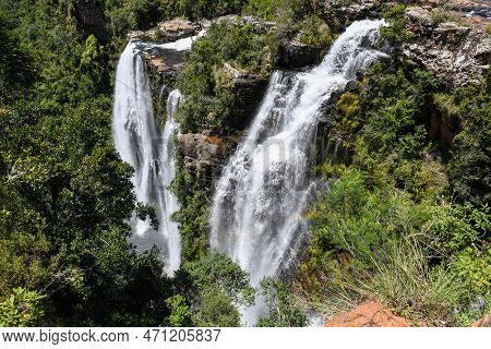 View At Lisbon Waterfall Near Graskop In South Africa