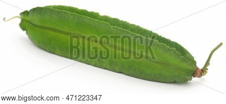 Winged Bean Fresh And Organic Over White Background