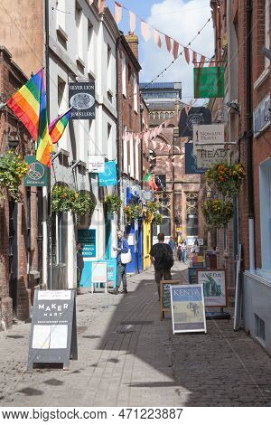 Views Along Gandy Street In Exeter, Devon In The Uk, Taken The 19th May 2022