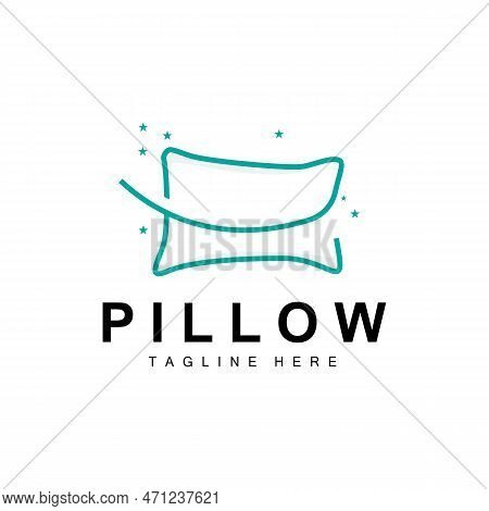 Pillow Logo, Bed And Sleep Design, Vector Illustration Of Dream Icon