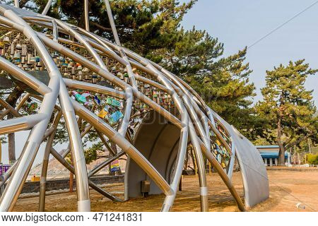 Metal Sculpture Of Fish.