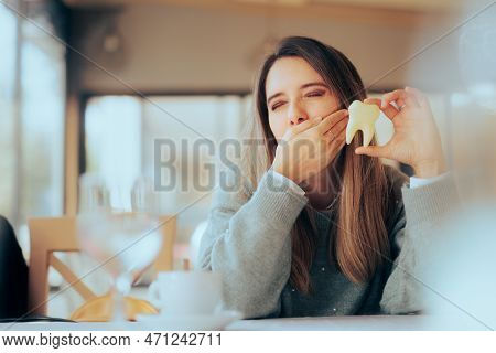 Woman Having Dental Sensitivity Suffering From A Toothache