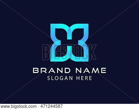 Creative Letter H Flower Logo Design Template