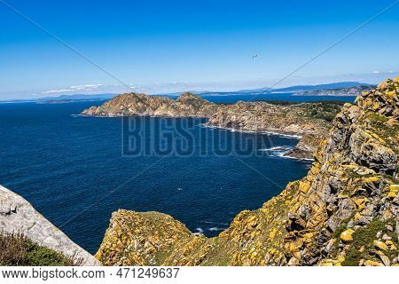Cies Islands, Illas Cies Are A Spanish Archipelago Located In The Vigo Estuary, Formed By Three Isla