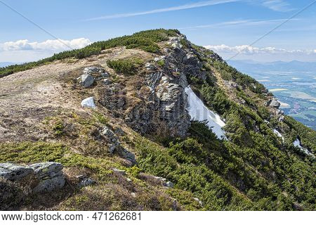 Western Tatras Scenery, Slovak Republic. Hiking Theme. Seasonal Nature.