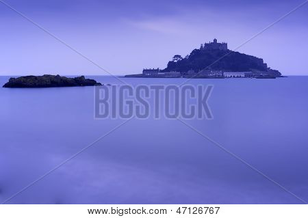 Aube de St Michael Mount Bay Marazion paysage