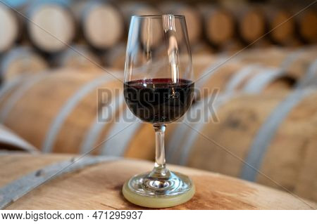 Tasting Of Rioja Wines, Visit Of Winery Cellars With French Or American Oak Barrels With Agening Red